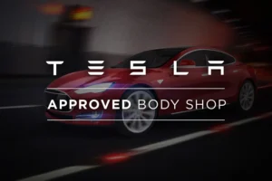 Tesla approve body shop Premier coach auto collision