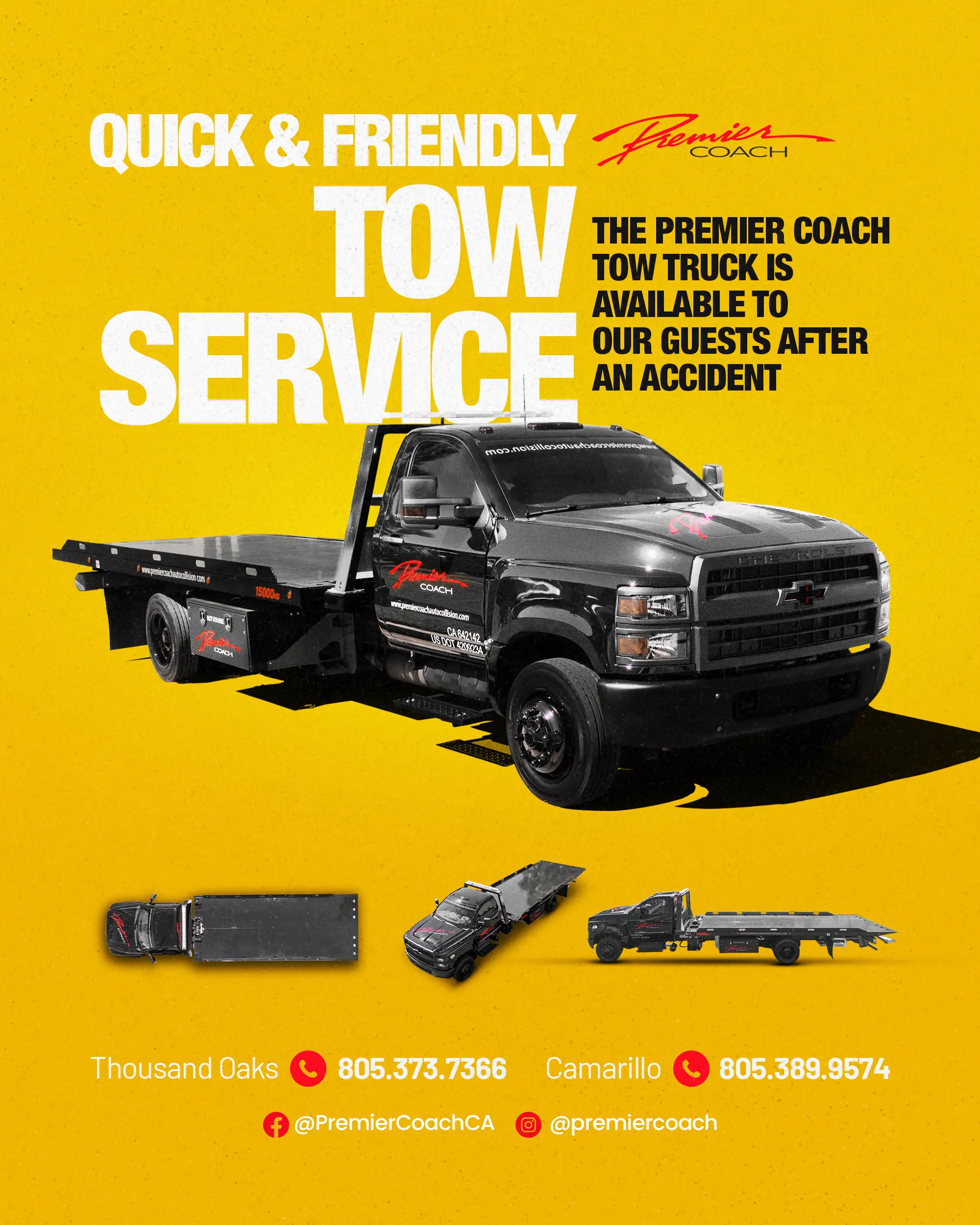 Premier Coach Auto Collision Car Accident Towing